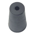 Stopper, 25mm, Rubber, Black, PK50