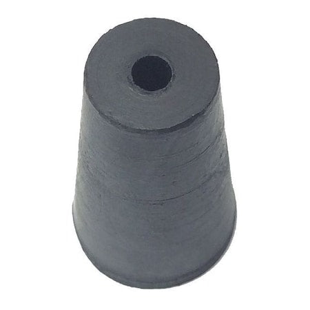Stopper, 25mm, Rubber, Black, PK50