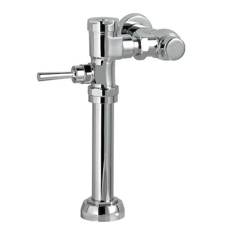 Toilet Manual Flush Valve, 1.6 gpf gpf, 1 in Inlet, Non-Hold Open Oscillating