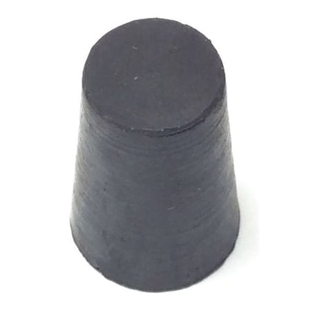 Stopper, 18mm, Rubber, Black, PK181