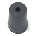 Stopper, 18mm, Rubber, Black, PK100