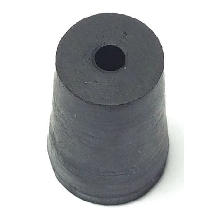 Stopper, 18mm, Rubber, Black, PK100