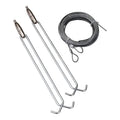 AircraftCableHangingKit, Blk;Gry, 120inL