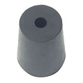 Stopper, 25mm, Rubber, Black, PK30