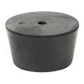 Stopper, 25mm, Rubber, Black, PK12