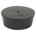 Stopper, 25mm, Rubber, Black, PK6