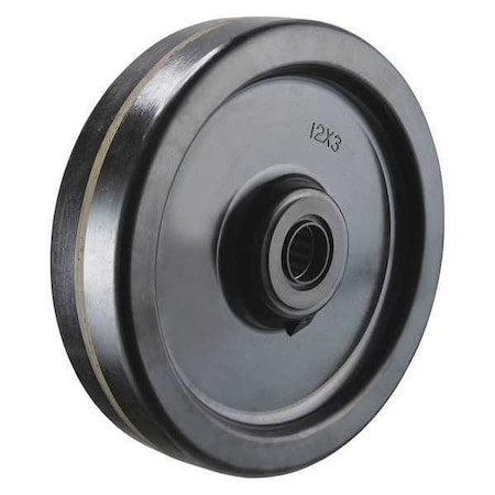 Caster Wheel, Phenolic, 12 in., 3500 lb.