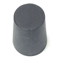 Stopper, 25mm, Rubber, Black, PK65