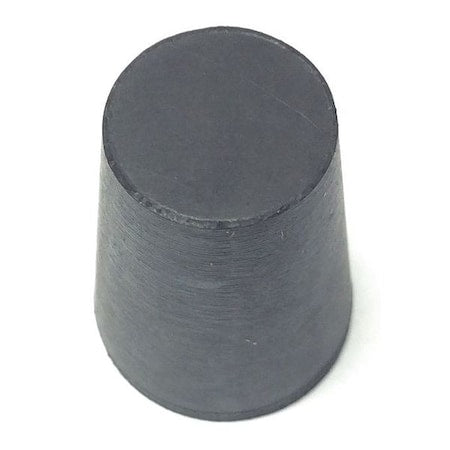 Stopper, 25mm, Rubber, Black, PK65