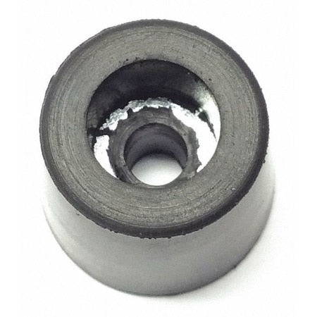 Bumper, Rubber, Black, 1/2"H x 1/2"W, PK.25