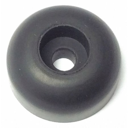 Bumper, Rubber, Black, 3/8"H x 3/8"W, PK.25