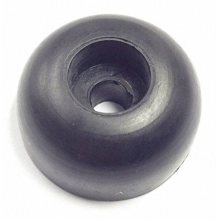 Bumper, Rubber, Black, 3/8"H x 3/8"W, PK.25