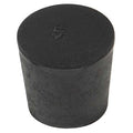 Stopper, 25mm, Rubber, Black, PK50
