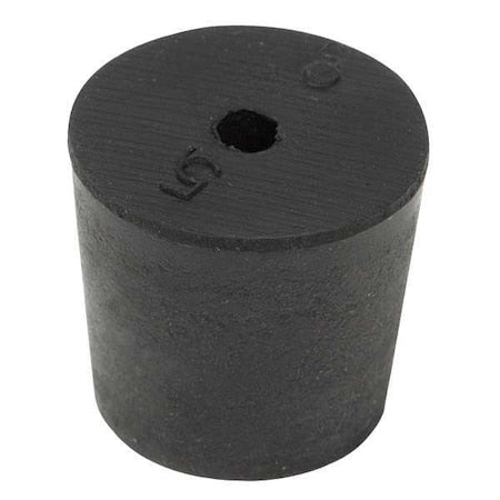 Stopper, 25mm, Rubber, Black, PK25