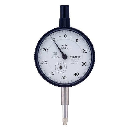 Dial Indicator, 0 to 10mm, 0-50-0