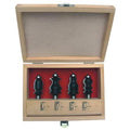 Router Bit Set, Face Molding, 1/2S, 4 Pc