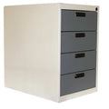 Drawer Pedestal, 26Wx26Dx26 H, White/Blue