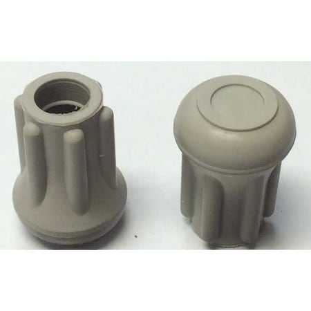 Protective Leg Tip, SlipOn, Rd, 33/64", PK10