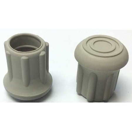 Protective Leg Tip, SlipOn, Rd, 47/64", PK25
