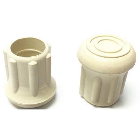Protective Leg Tip, SlipOn, Rd, 47/64", PK10
