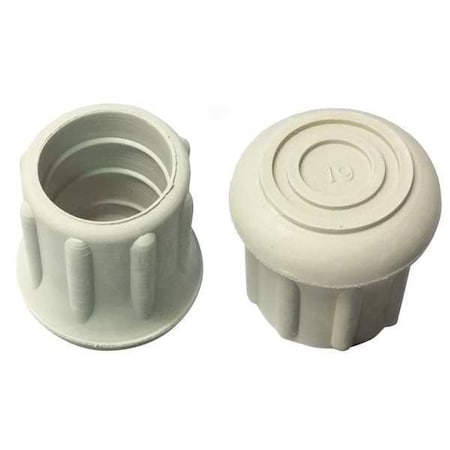 Protective Leg Tip, SlipOn, Rd, 55/64", PK25