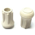 Protective Leg Tip, SlipOn, Rd, 33/64", PK10