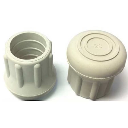 Protective Leg Tip, SlipOn, Rd, 31/32", PK10