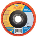 Non-Woven Depressed Center Disc, Type 27, 4 1/2 in Dia, 1 in Thick, 7/8 in Arbor Hole Size, Ceramic