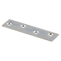 Mending Plate, 14 ga. x 3/4 in. x 3 in., Steel Construction, Zinc, PK10