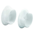 Closet Pole Sockets, 1-3/8 In., Plastic, White (1 Set)