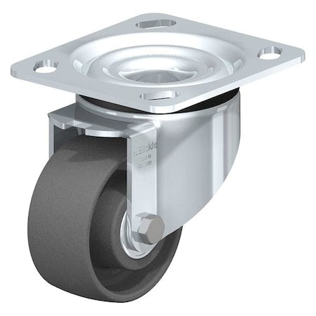 Swivel Plate Caster,Gry Nylon,8"",660 lb.