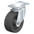 Swivel Plate Caster,Silicone,4"",220 lb.