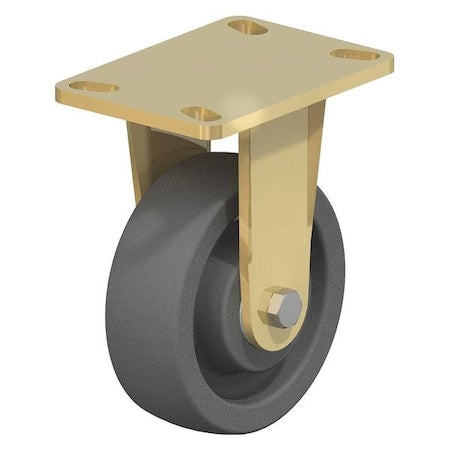 Rigid Plate Caster,Gray Nyln,8"",2750 lb.