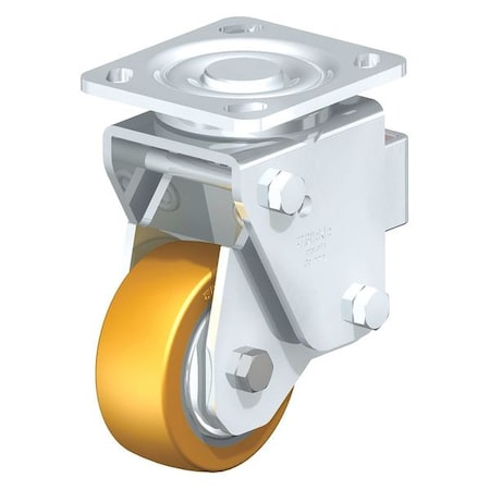 Swivel Plate Caster, PU, 4"", 770 lb., Number of Wheels: 1
