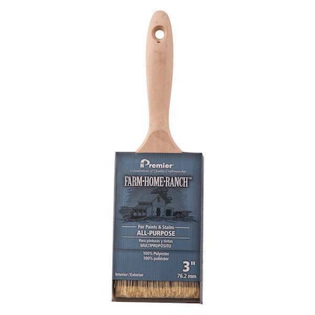 3" Flat Paint Brush, 12 PK