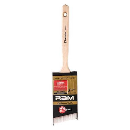 2-1/2"" Angle Sash Firm, Polyester Bristle, Paint Brush, Wood Handle, 12 PK