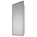 16"" x 36"" Residential Recessed Mounted SS Framed Medicine Cabinet