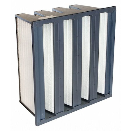 MiniPleat Filter, 4V, MERV14, 24"x12"x12"