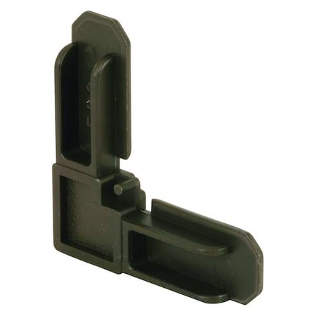 Plastic Screen Frame Corners, 5 in. x 3/4 in., Bronze Finish, PK4