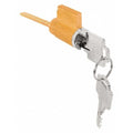 Sliding Door Lock, Chrome, 1-1/4" For Door Thickness, 2 Number of Keys, Keyed Alike Key Type