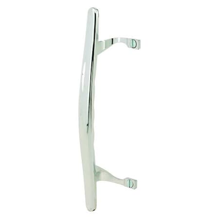 Patio Door Handle, Chrome Diecast Handle Pull, 6-5/8 in. Hole Centers (Single Pack)