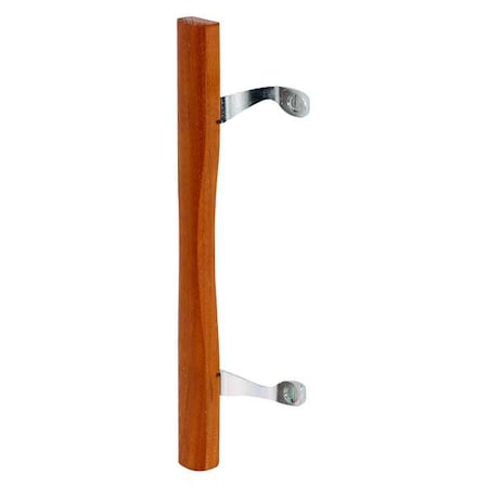 Sliding Patio Door Wood Pull, Chrome Plated Brackets (Single Pack)