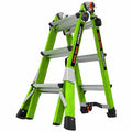 Multipurpose Ladder, 10 11/12 ft, Fiberglass, 375 lb Load Capacity