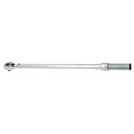 3/8" Drive Dual Scale Micrometer Adjustable Torque Wrench, 30 to 200 In-lb