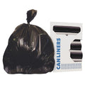 Trash Bag, 33X40, Black, 16Mic, HDPE, PK250