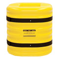 Column Protectr, Fits 12 in., HDPE, Yllw