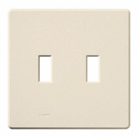 Traditional Fassada Wall Plates, Number of Gangs: 2 Gloss Finish, Light Almond