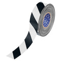 Floor Marking Tape, Black/White, 2"W, 100ft