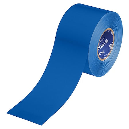 Floor Marking Tape, Blue, 4"W, 100ft