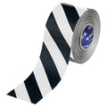 Floor Marking Tape, Black/White, 4"W, 100ft